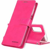 Voor Galaxy S20 GOOSPERY BLUE MOON DIARY Crazy Horse Texture Horizontaal Flip Leather Case Met Beugel & Card Slot & Wallet (Rose Red)