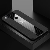 Voor Xiaomi Mi 8 Lite XINLI stiksels textuur schokbestendige TPU beschermhoes (zwart)
