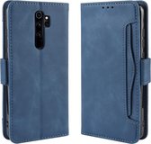 Voor Xiaomi Redmi Note 8 Pro Wallet Style Skin Feel Calf Pattern Leather Case, met aparte kaartsleuf (blauw)
