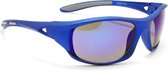 LYON BLUE - Matt Blauw/Grijs Sportbril met UV400 Bescherming - Unisex & Universeel - Sportbril - Zonnebril voor Heren en Dames - Fietsaccessoires