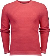 Cavallaro Napoli - Heren Trui - Graziano R-Neck Pullover - Koraal - Maat XXL