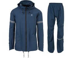 foto van AGU Original Regenpak Essential - Blauw - XXXL - Dames & Heren - Waterdicht & Ademend