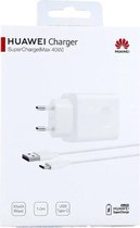 Huawei SuperCharger 40W Super Snel opladen Set Charger 40W Adapter + 1 Meter Oplaad Kabel USB-C - Super Charge 40 Watt