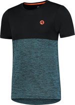 Rogelli Running T-Shirt Essence Blauw/Zwart/Oranje 2XL