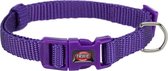 Trixie halsband hond premium violet paars - 22-35x1 cm - 1 stuks