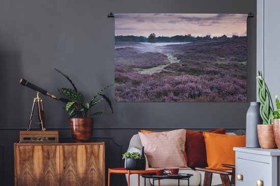 Tenture murale - Tissu mural - Brume dans la bruyère - 150x100 cm - Tapisserie murale