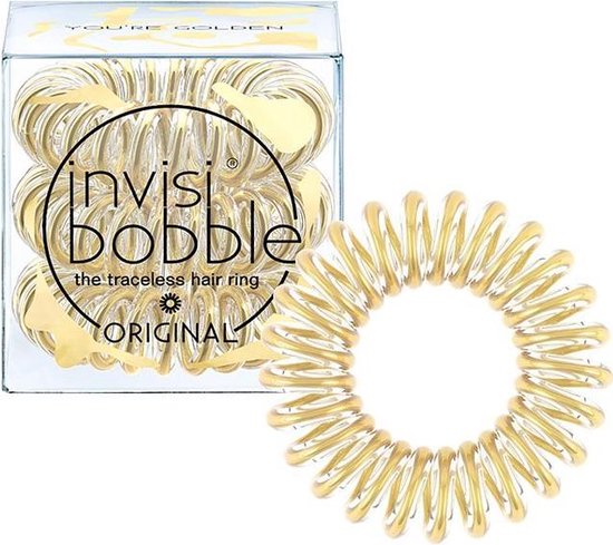 Invisibobble - Invisibobble 3 pieces Rubber Band Hair You're Golden -