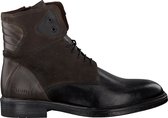 Mazzeltov 3708im Veterboots - Laarzen Met Veters - Heren - Zwart - Maat 46