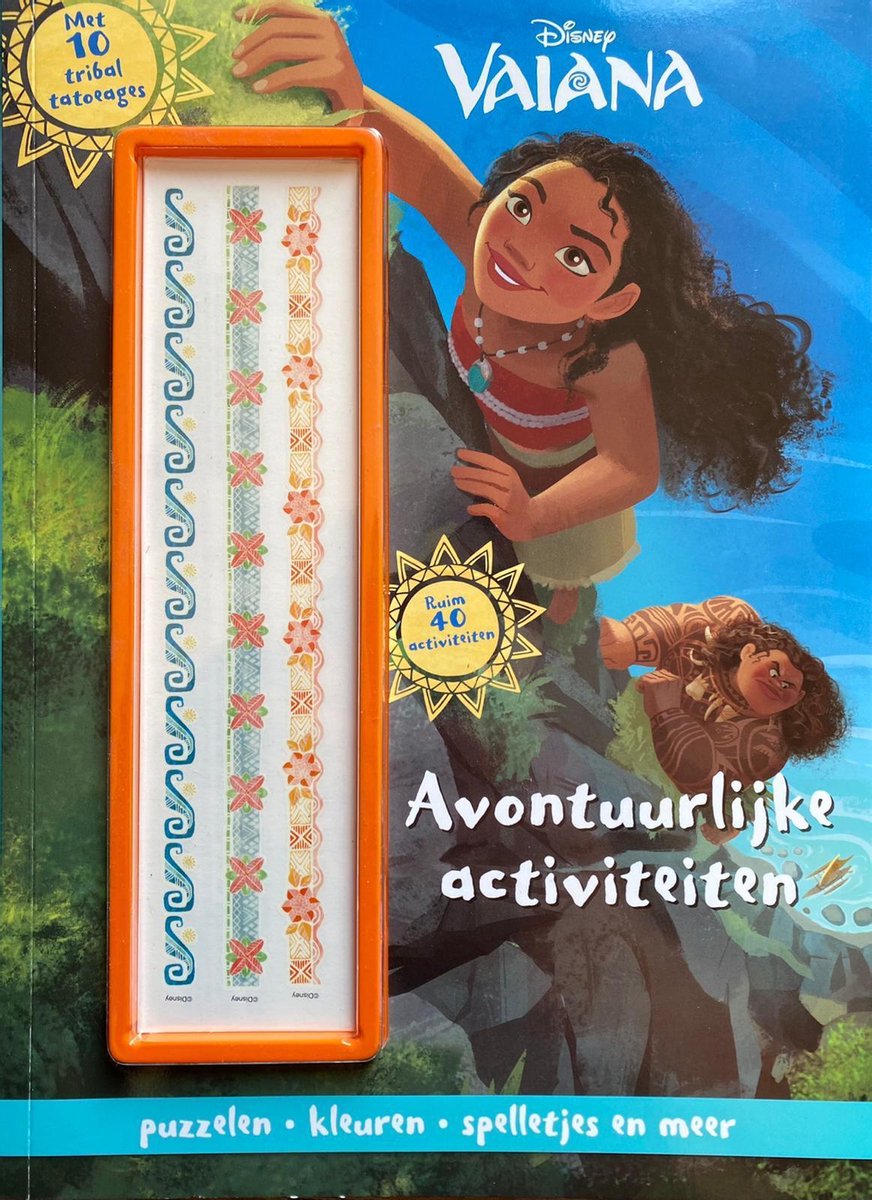 Vaiana Disney Kleurboek | Activiteitenboek | Disney Puzzelen | Activiteitenboek voor kinderen | Disney | Vaiana | Princess | Kinder kleurboek | Potloden | Stiften | Disney