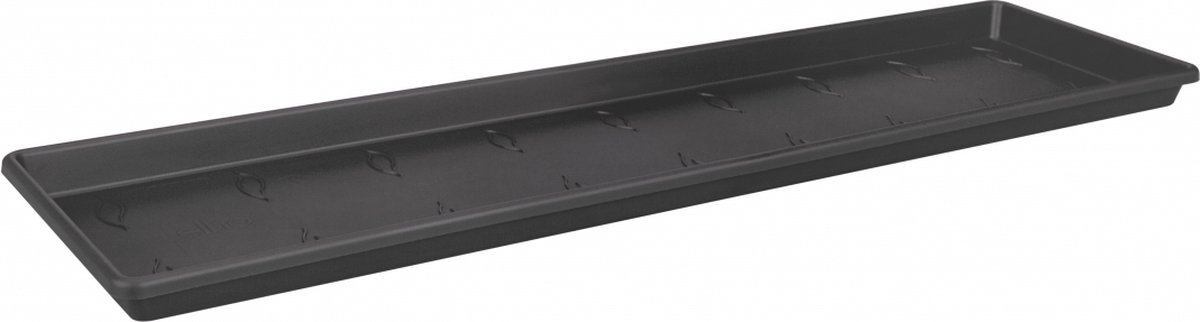 Elho Green Basics Balkonbak Schotel 60 - Schotel voor Balkon Buiten - Ø 56.8 x H 2.5 cm - Living black