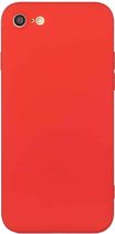 Rechte rand effen kleur TPU schokbestendig hoesje voor iPhone 6 Plus (rood)