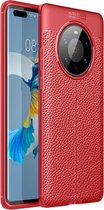 Voor Huawei Mate 40 Pro Plus Litchi Texture TPU schokbestendig hoesje (rood)