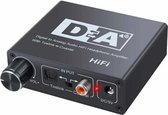 NK-C6 Optische vezel naar analoog audio-omzetter Instelbaar volume Digitaal naar analoog decoder met USB-kabel