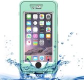 Waterdichte stofdichte schokbestendige crushproof noctilucent beschermhoes met houder voor iPhone 6 & 6S (groen)