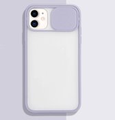 Voor iPhone 11 Sliding Camera Cover Design TPU beschermhoes (paars)