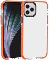 Voor iPhone 12 Pro Max schokbestendige TPU-beschermhoes met hoge transparantie (oranje)