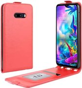 Voor LG G8X ThinQ Crazy Horse verticale flip lederen beschermhoes (rood)