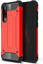 Magic Armor TPU + PC combinatiehoes voor Huawei P30 (rood)