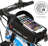 Sacoche de vélo avec empreinte digitale déverrouillée (Touch ID) sacoche de cadre étanche avec écran tactile en TPU, poche tube supérieure pour vélo, support pour téléphones portables jusqu'à 6 pouces