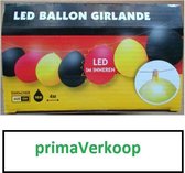 Guirlande Ballon met LED EK/WK Voetbal Duitsland - 4 meter