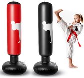 1.6 M Vrijstaande Opblaasbare Boksen Bokszak Boksen Kickboks Training Home Gym Fitness kleur zwart