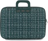 Bombata 'Tweed' 15 inch Nylon Laptoptas - Prato - 15,6 inch - Groen