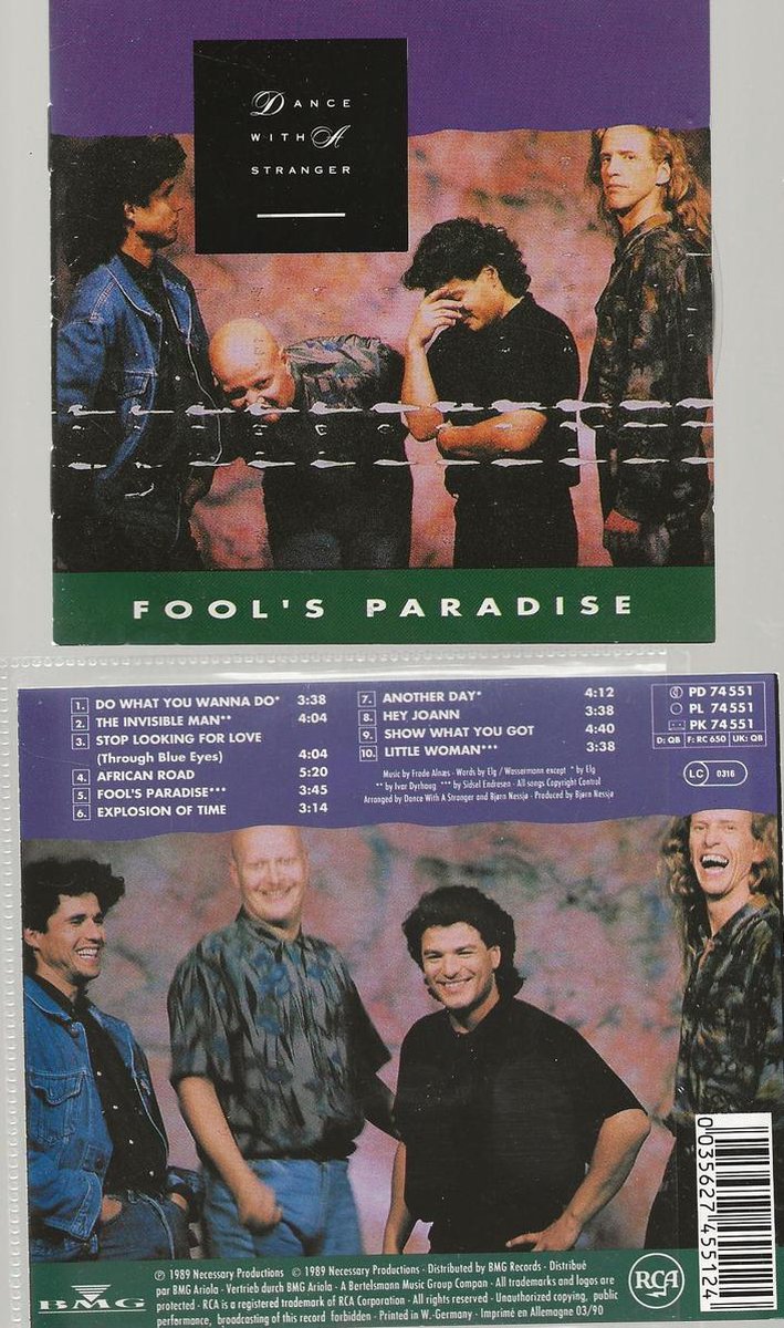 1-CD DANCE WITH A STRANGER - FOOL'S PARADISE