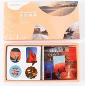decoratieve stickers | washi stickers | gebieden - areas | 10 cm x 10 cm | 200 stickers