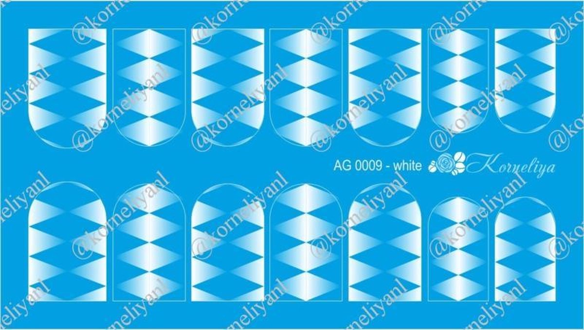 Goedkoopste Korneliya Airbrush Waterdecal AG 0009 White