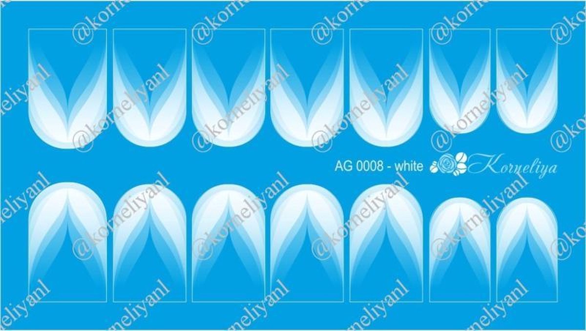 Goedkoopste Korneliya Airbrush Waterdecal AG 0008 White