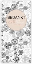 Jots chocoladereep melk met tekst bedankt