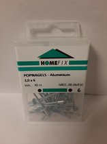 Homefix Popnagels-Aluminium 3.0x6 25 Stuks
