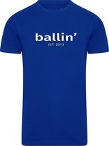 Ballin Est. 2013 - Heren Tee SS Tapered Fit Shirt - Blauw - Maat M