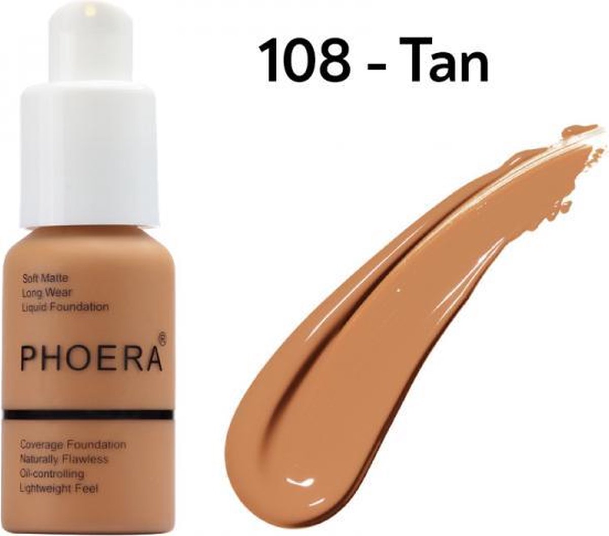 PHOERA™ Full Coverage Foundation - 108 - Tan