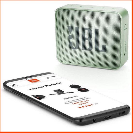 JBL Go 2 Mintgroen - Draagbare Bluetooth Mini Speaker - JBL