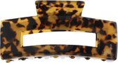 Helioux - Fae Claw Clip - haarklem groot - voor dik haar - Luxe haar klem groot - Deep Leopard