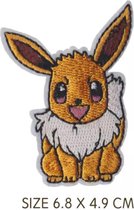 Eevee strijk embleem - pokemon patch - patches - stof & strijk applicatie