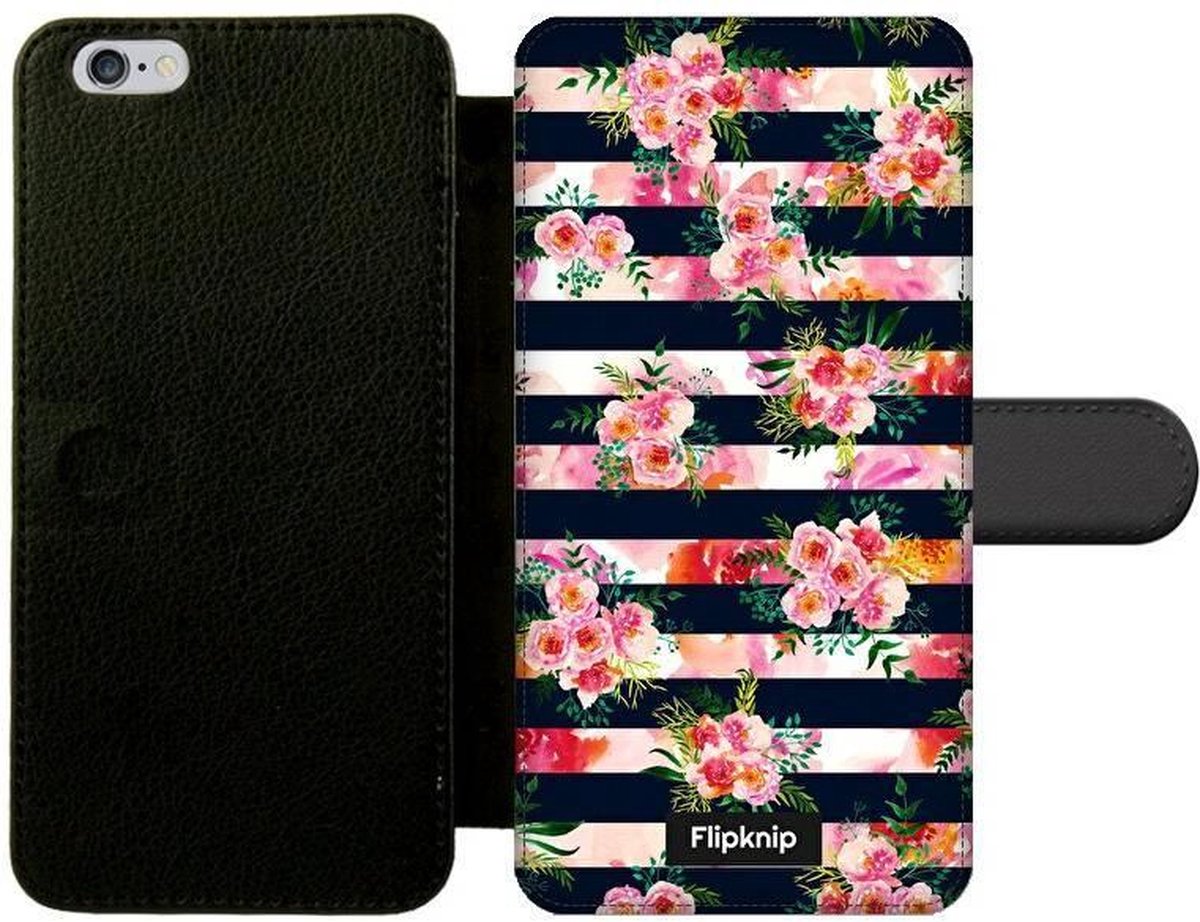 Wallet case - geschikt voor iPhone 6s Plus - Floral N°8