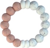 Chewies & More Duo Cool Bijtring Rose Gritt/Wit Gritt 0+m