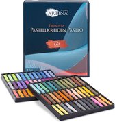 Artina Pastelkrijt voor volwassenen Pasteo - Set van 72 Stuks Zachte Krijtstiften - Fijne Pastelpotloden van zachte Krijt