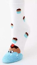 Grappig sokken voor dames en heren - Cupcake sokken - Unisex Sokken - Maat 36-41