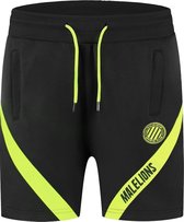 Malelions Sport Pre-Match Short - Black/Neon Yellow - XXL