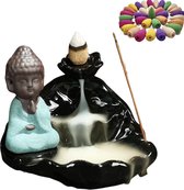 Wierookbrander waterval - Baby boeddha - Backflow - + 50 wierookkegels