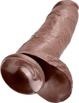 12 Inch Cock - With Balls - Brown - Realistic Dildos