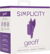 GEOFF Bullet vibrator - Purple - Bullets & Mini Vibrators