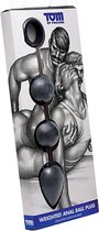 Tom of Finland Weighted Anal Ball Beads - Black - Anal Beads