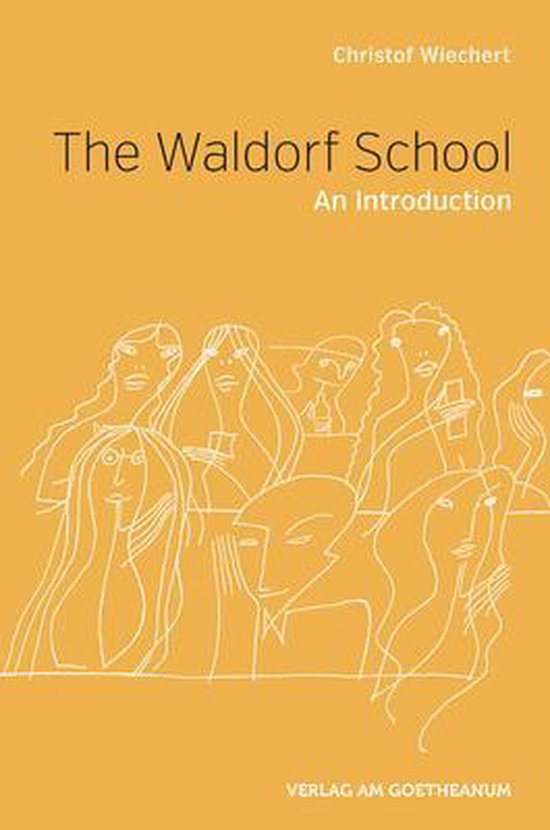 Boek: The Waldorf School - An Introduction door Christof Wiechert. Geïllustreerd met lijntekeningen van hoofden.