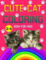 cute cat coloring book for kids 2-4: Coloring Book For Toddlers, simple and fun designs: Ages 2-4, 8.5 x 11 Inches