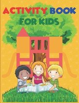 Activity Book For Kids: Book Includes Alphabet Tracing With Practice Pages, Pages to Color, Step-By-Step Drawing For Kids 3-7, 8.5 x 11 Dimens