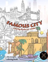 Famous CITY coloring books for adults. City escapes coloring book: fantastic cities coloring book